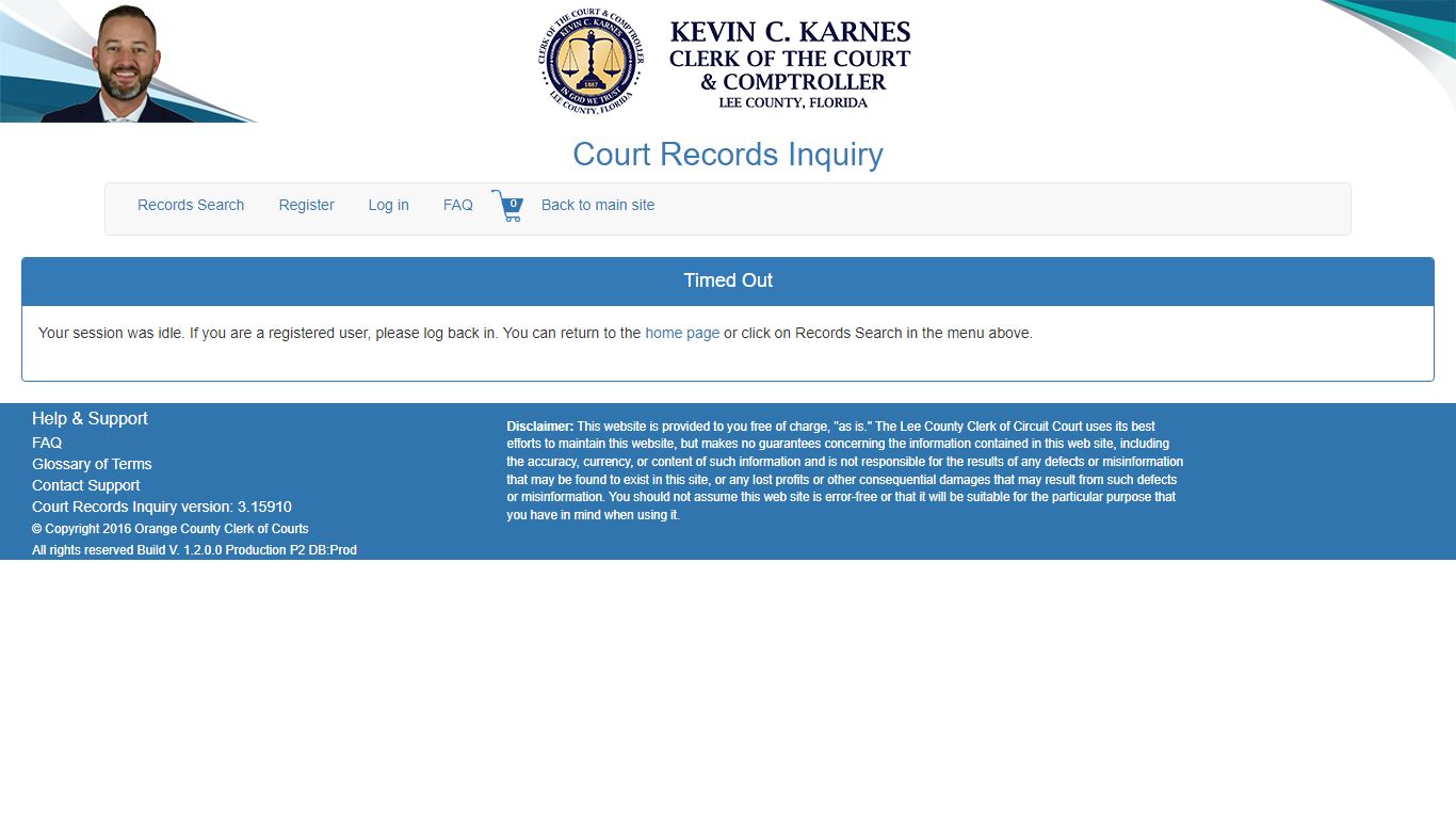 Lee County Clerk of Courts Records Inquiry